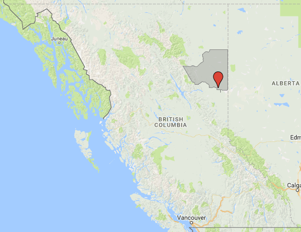 Primary operational area in British Columbia
