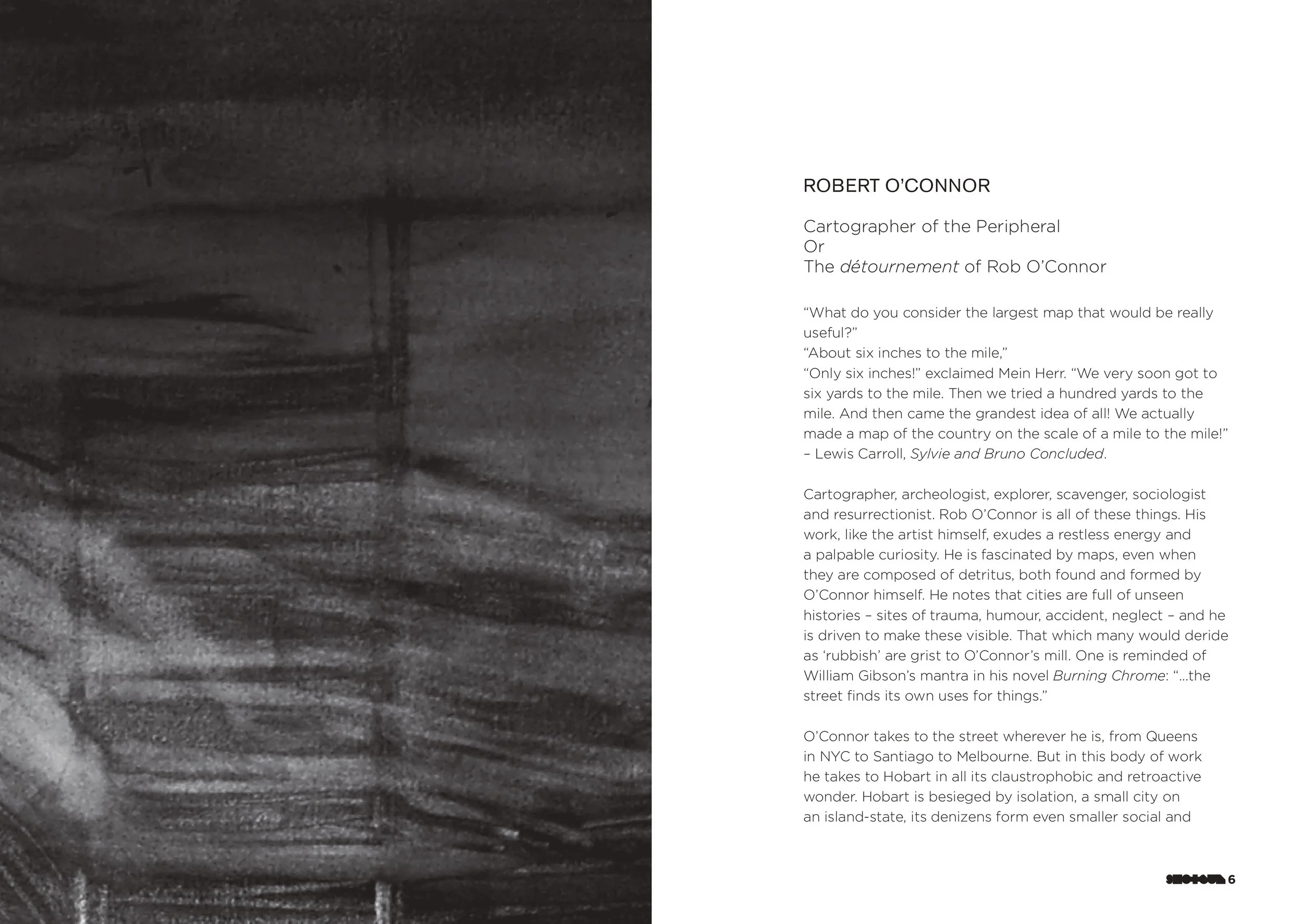 	
A scanned page of text from a magazine or book, with narrow margins and justified alignment, densely packed with paragraphs across two columns.