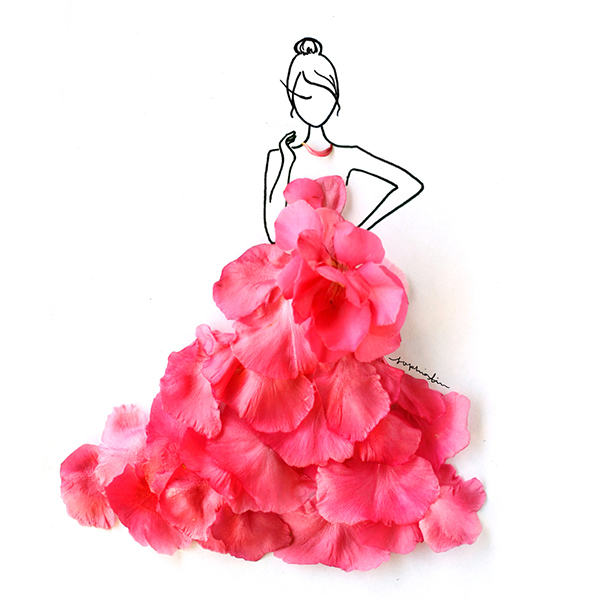 Design Stack A Blog about Art Design and Architecture Nature and Grace  Ciao Design and Draw Dresses with Petals
