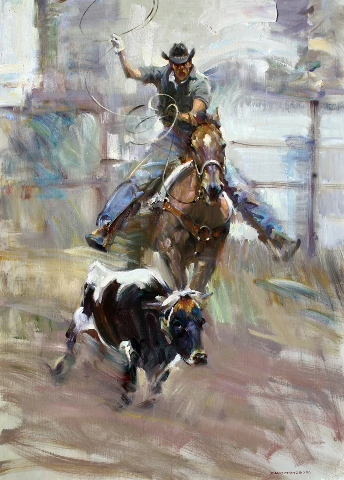 Fast Lariat 50” x 36” SOLD