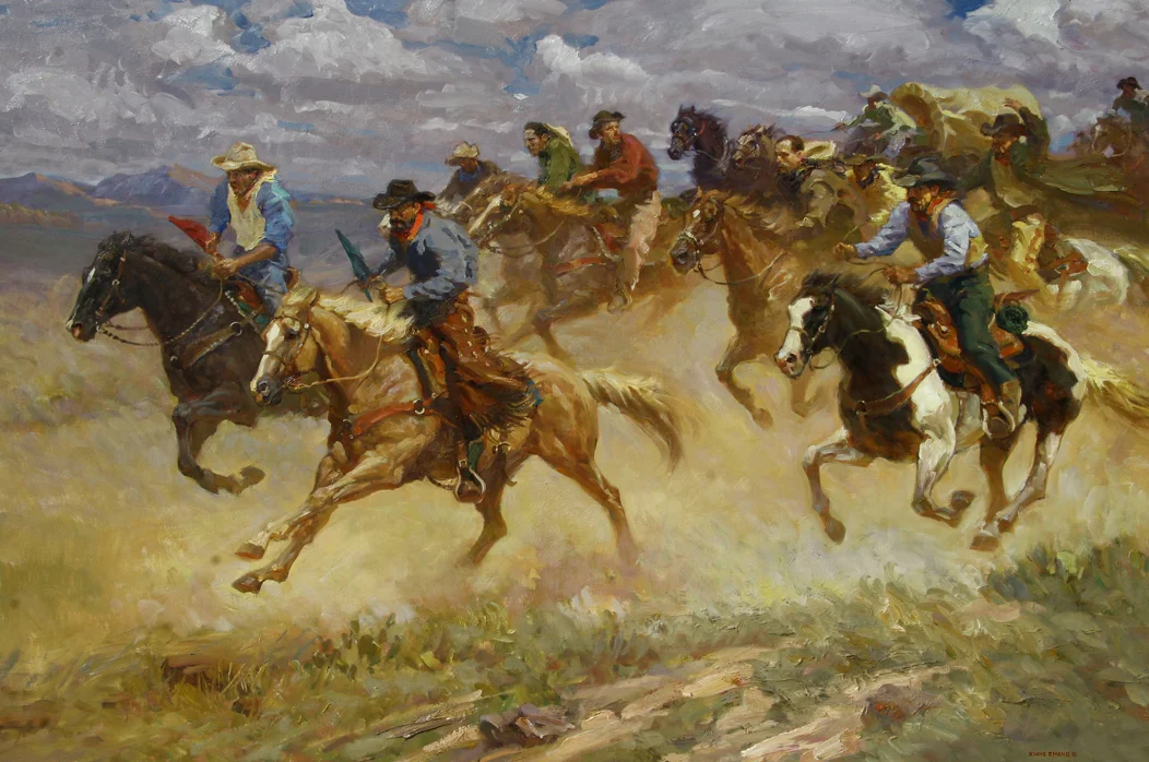 Boomers to the Promised Land 36” x 54” SOLD