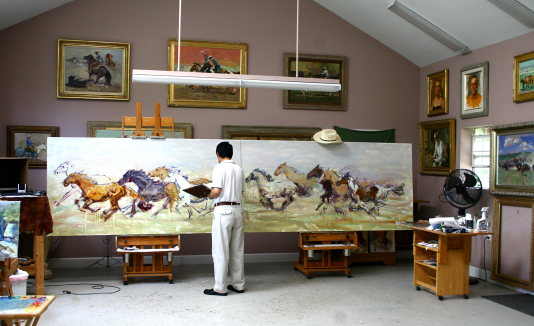 Working in XZ Art Studio