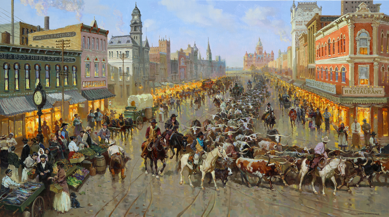 Arriving Dallas 46" x 82" SOLD