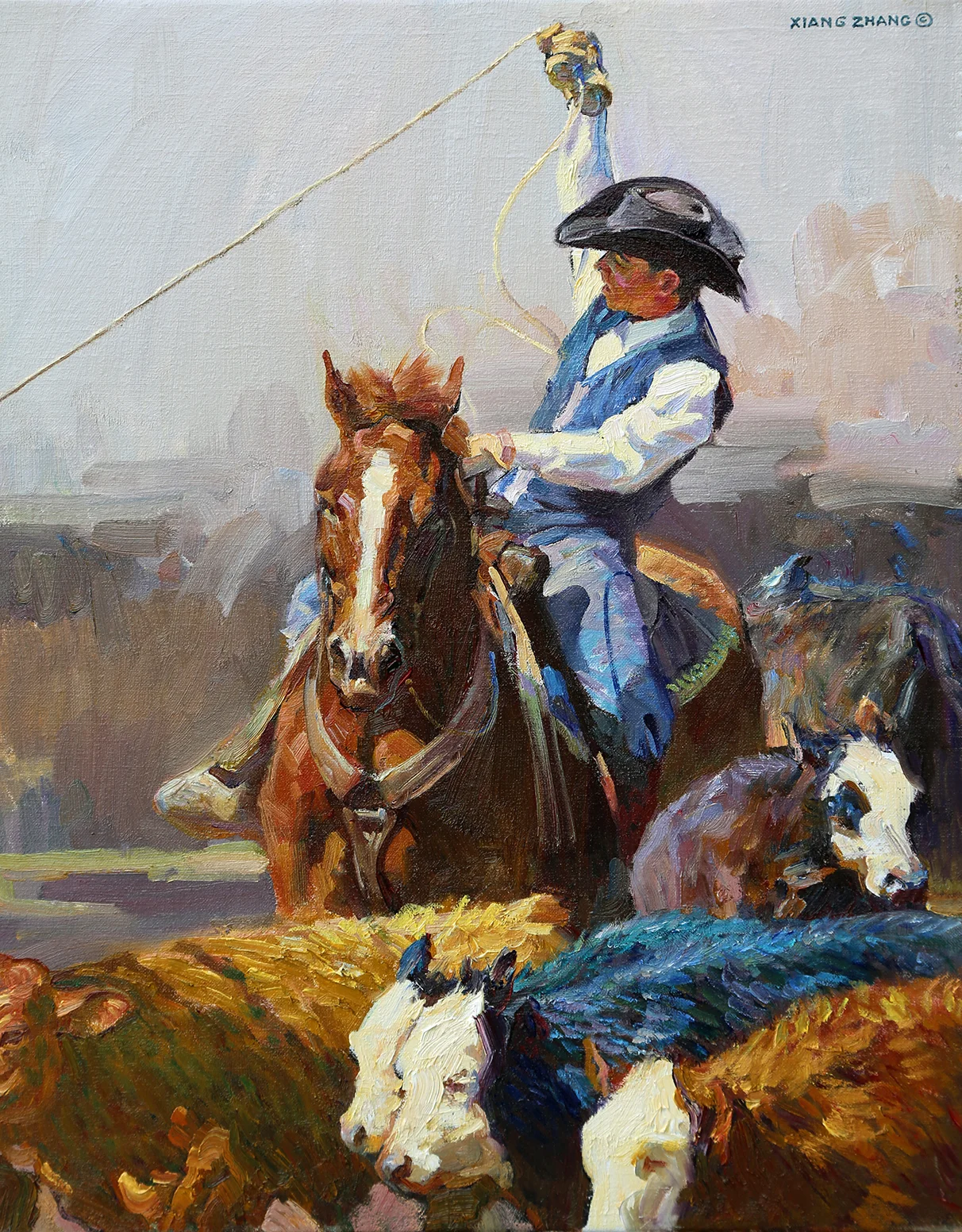 Hold On A Minute 20" x 16" SOLD