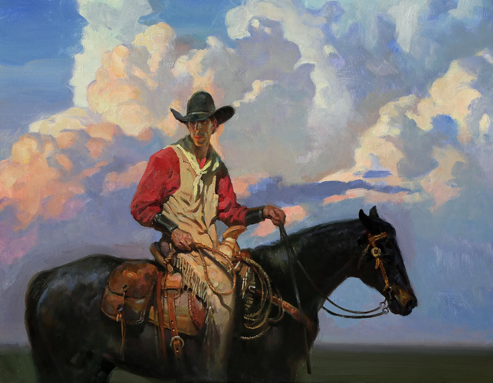 A Texan 25"x 32"