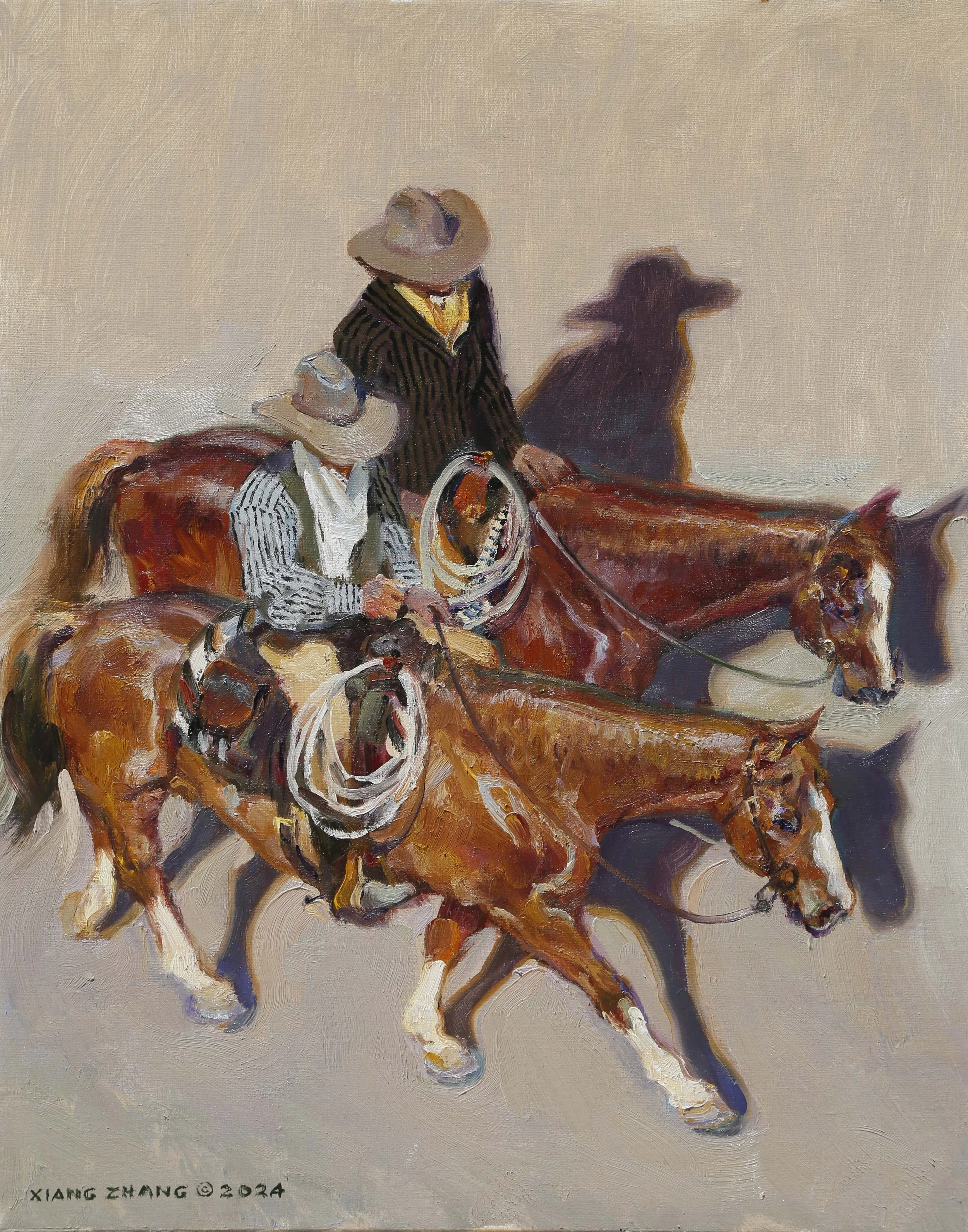 "Going to Pasture" oil on linen Sold