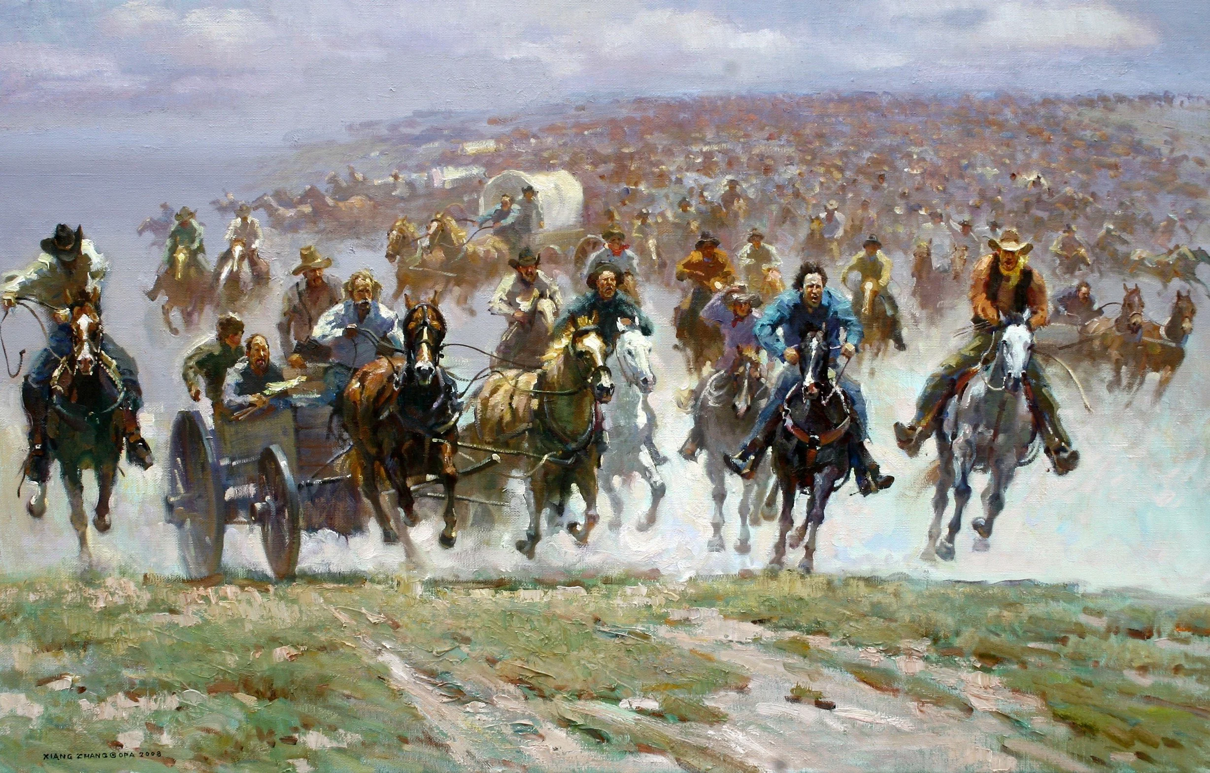 "Lang Rush" oil on linen 40" x 60"