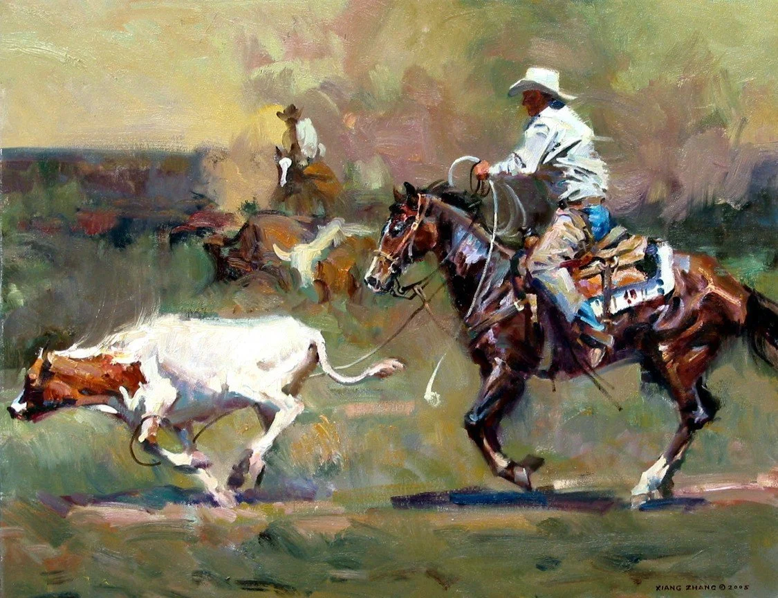"Ranch Dust" oil on linen 25" x 32" 