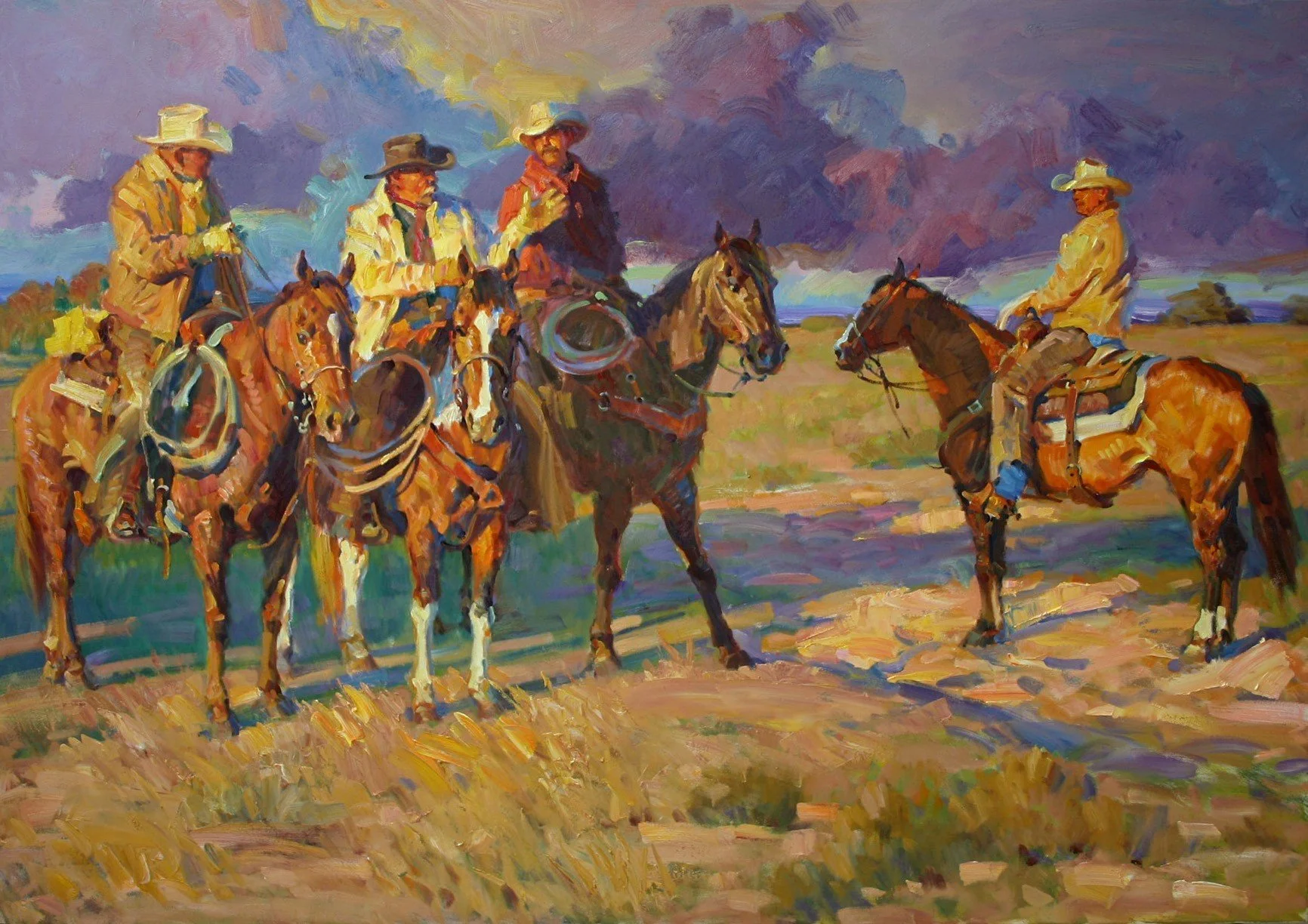 "Good Plan" oil on linen 40" x 60" Sold