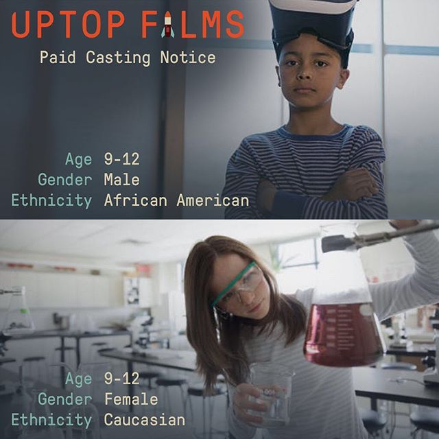 Paid. Short Film Casting Notice. Casting 1 African American Boy Ages 9-12 and 1 Caucasian Girl Ages 9-12. Non-Speaking Roles. Two day shoot in the Twin Cities, early July (exact date TBD). Upload your Headshot and Resume here &ndash;&ndash;&gt; uptop