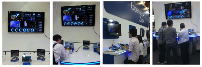  App interaction for the Intel Asia Roadshow.