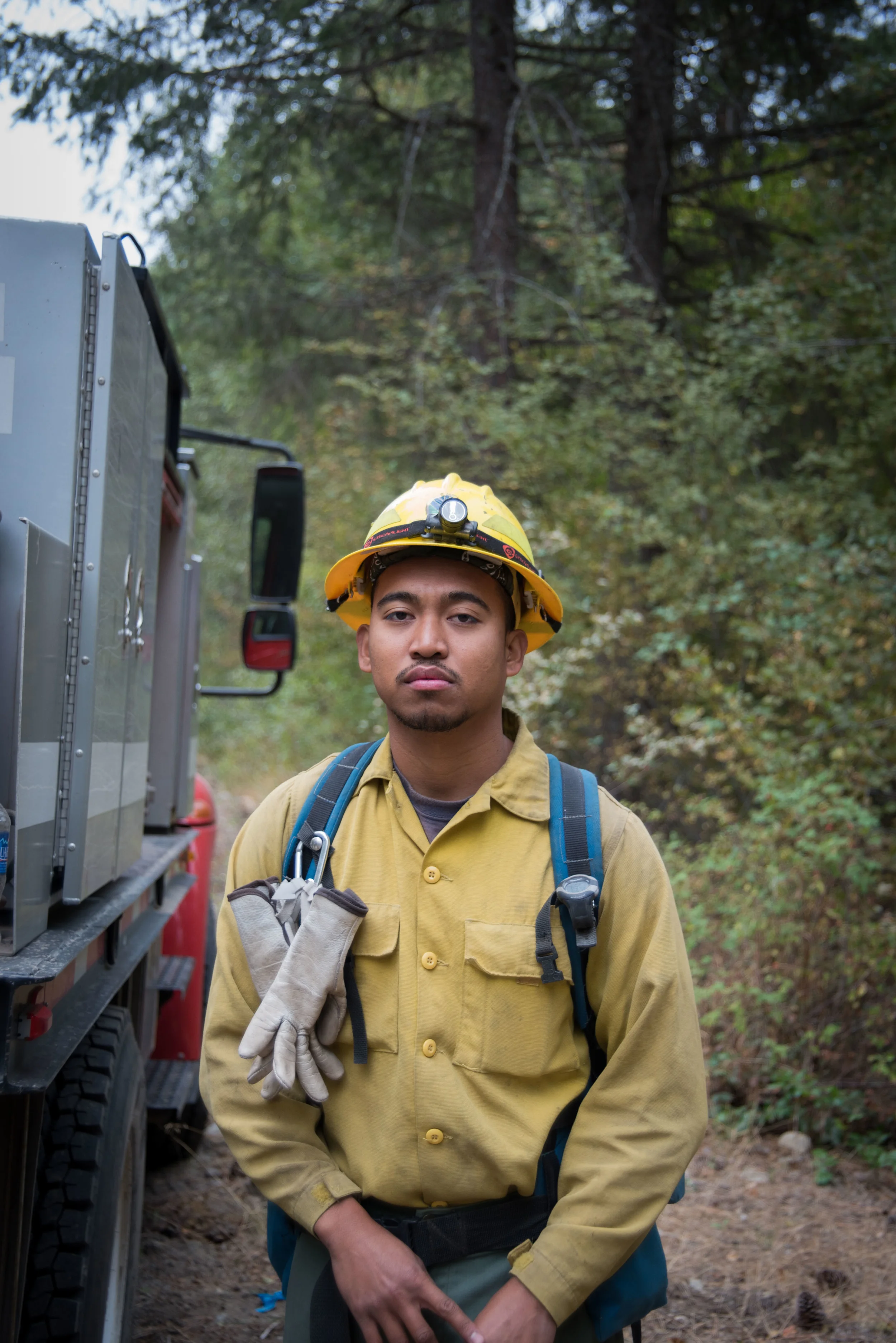 Wildfire fighter Jan Novalta is part of the DNR crew from the Olympic Peninsula.