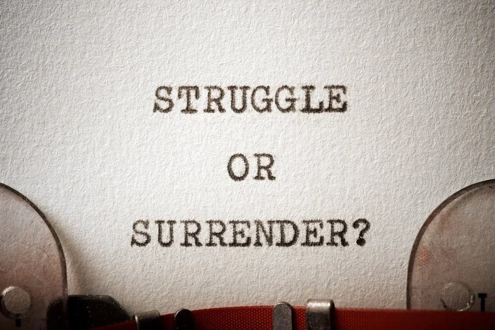 continue to struggle or surrender your life to Jesus