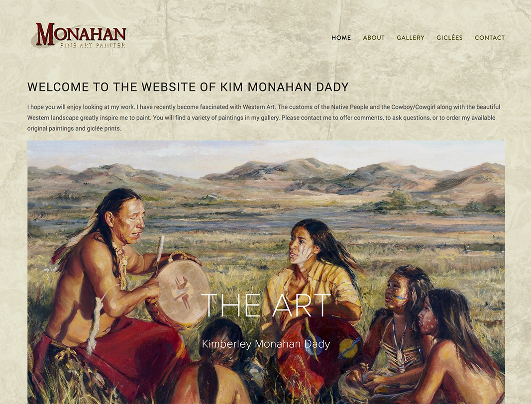Monahan Fine Art website