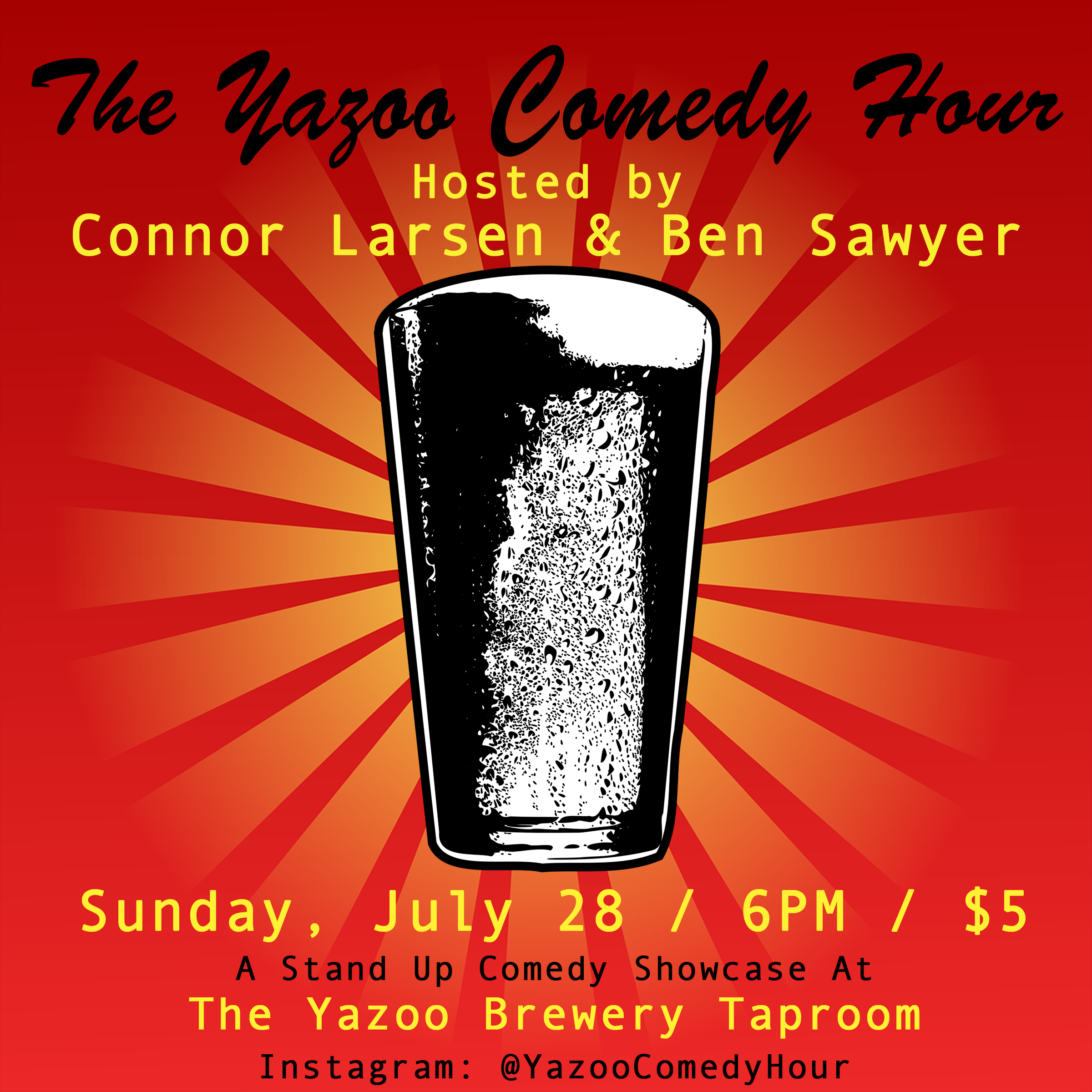 Yazoo Comedy Hour Flyer July 28 2019.png
