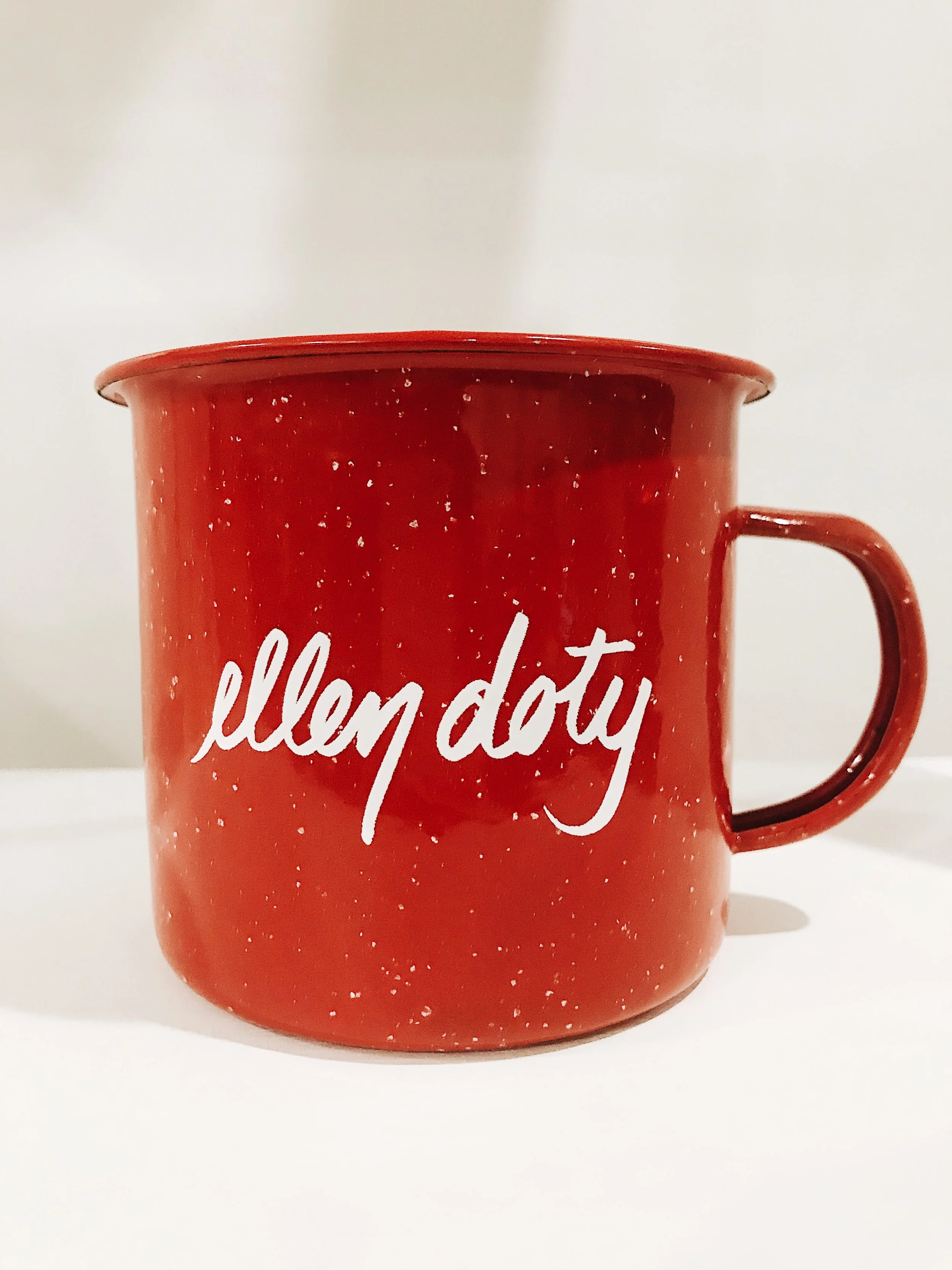 Ellen Doty Special Edition Red Enamel Mug