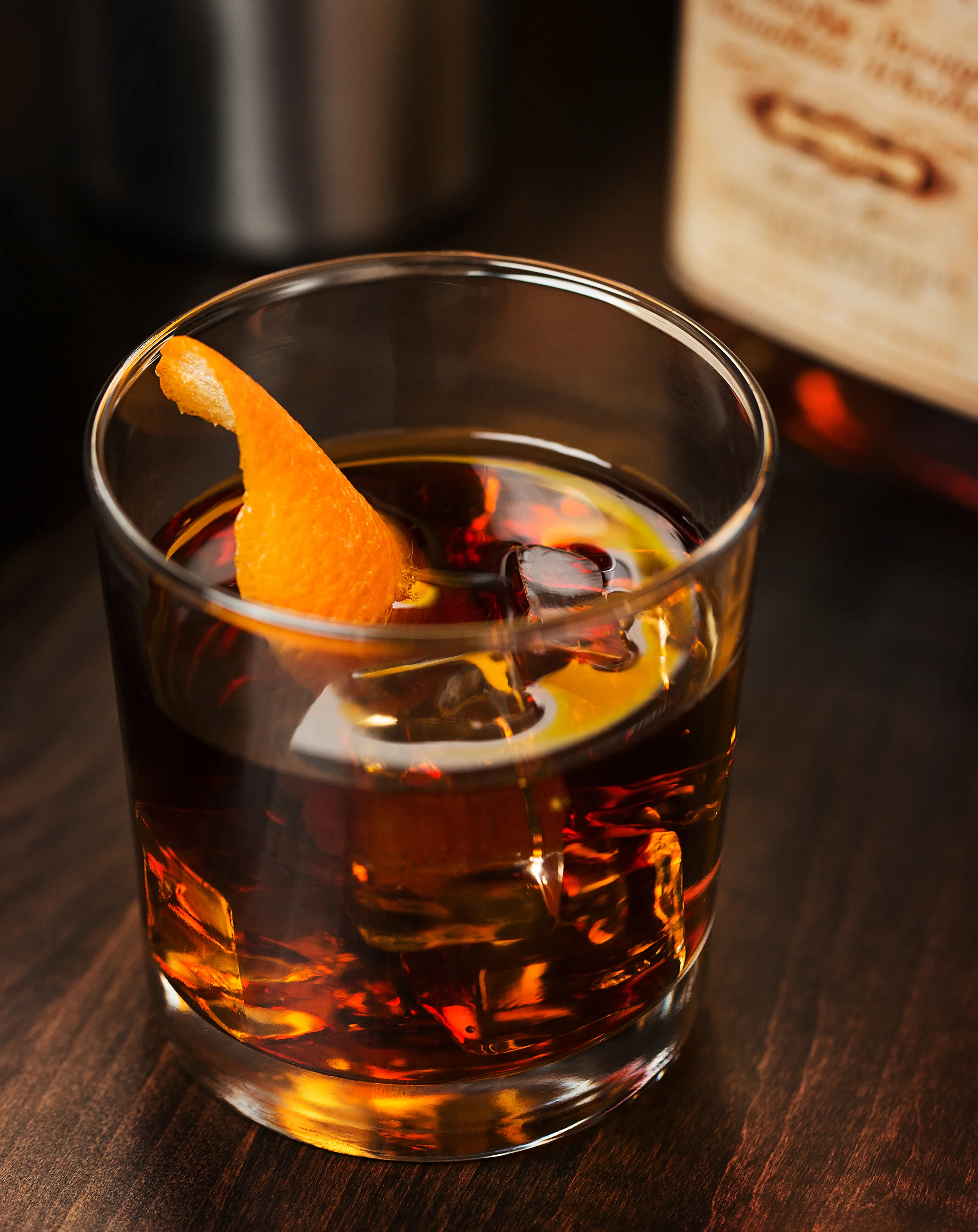 old fashion cocktail whisky food photography by spencer wallace photo