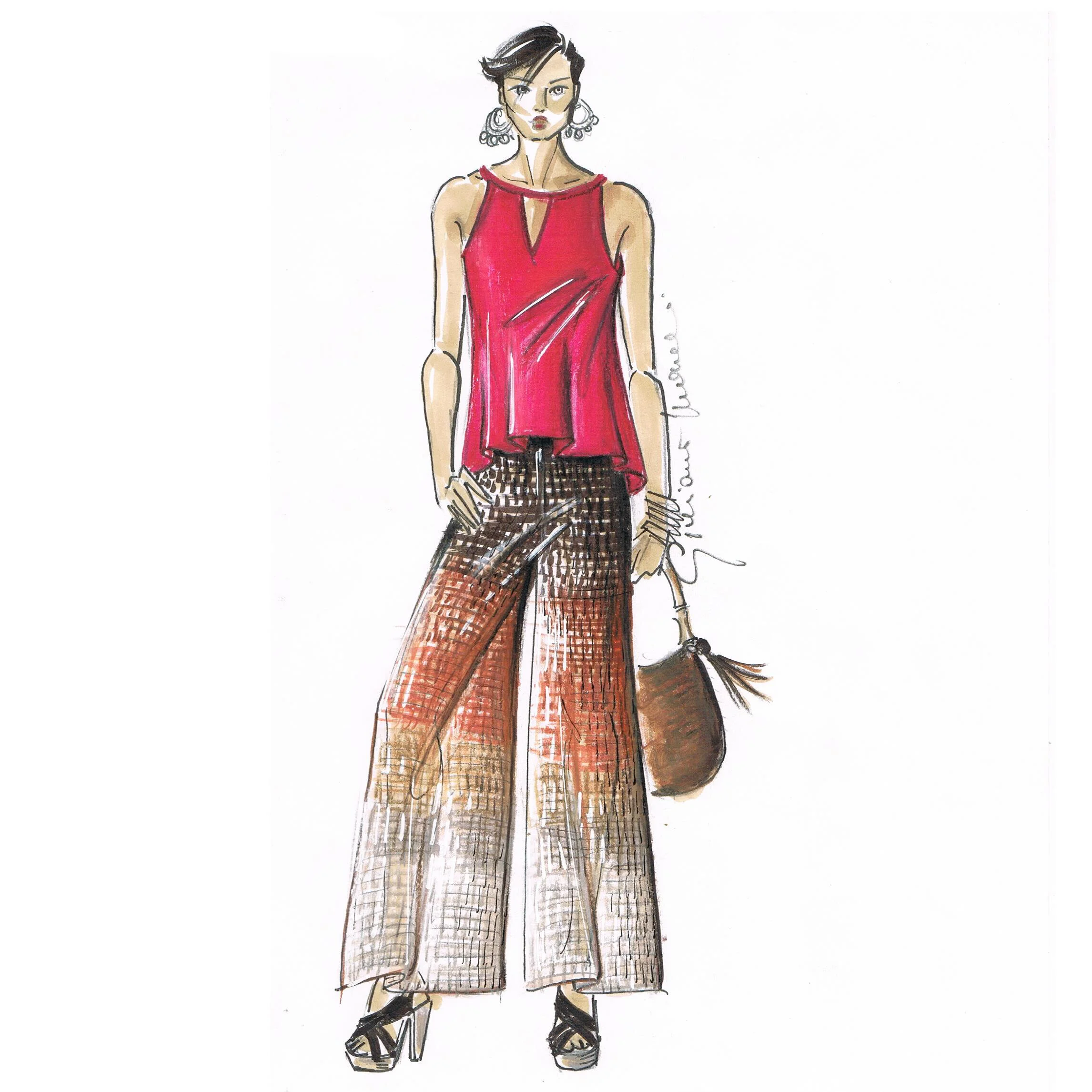 Panta Palazzo Soft Lino — Giuliano\u0026Giusy Marelli