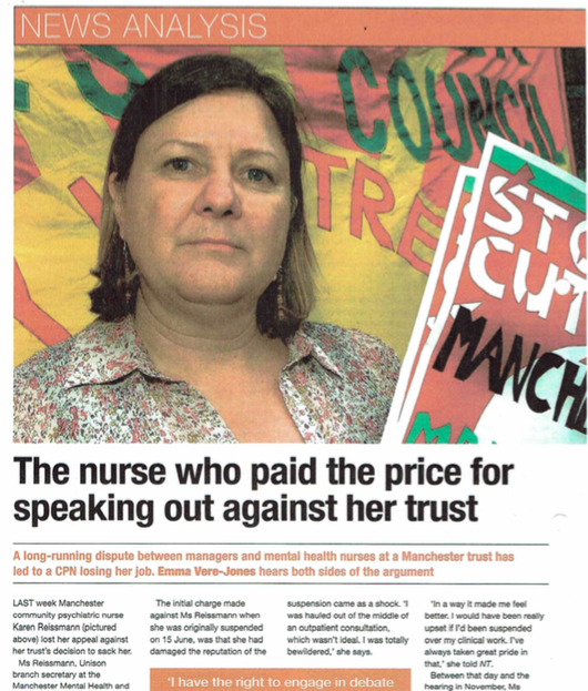 The nurse who paid the price for speaking out
