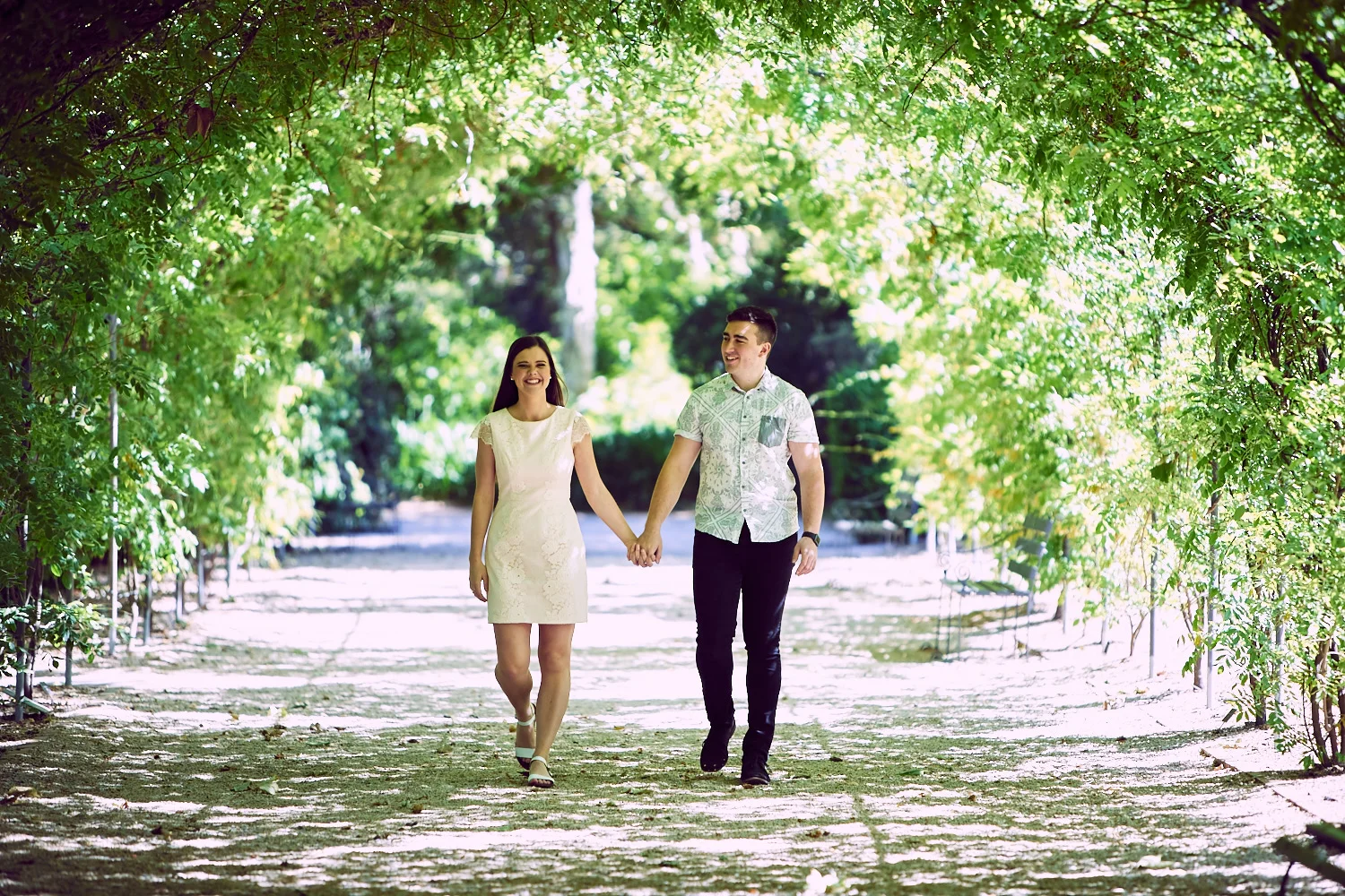 engagement shoot adelaide botanic gardens