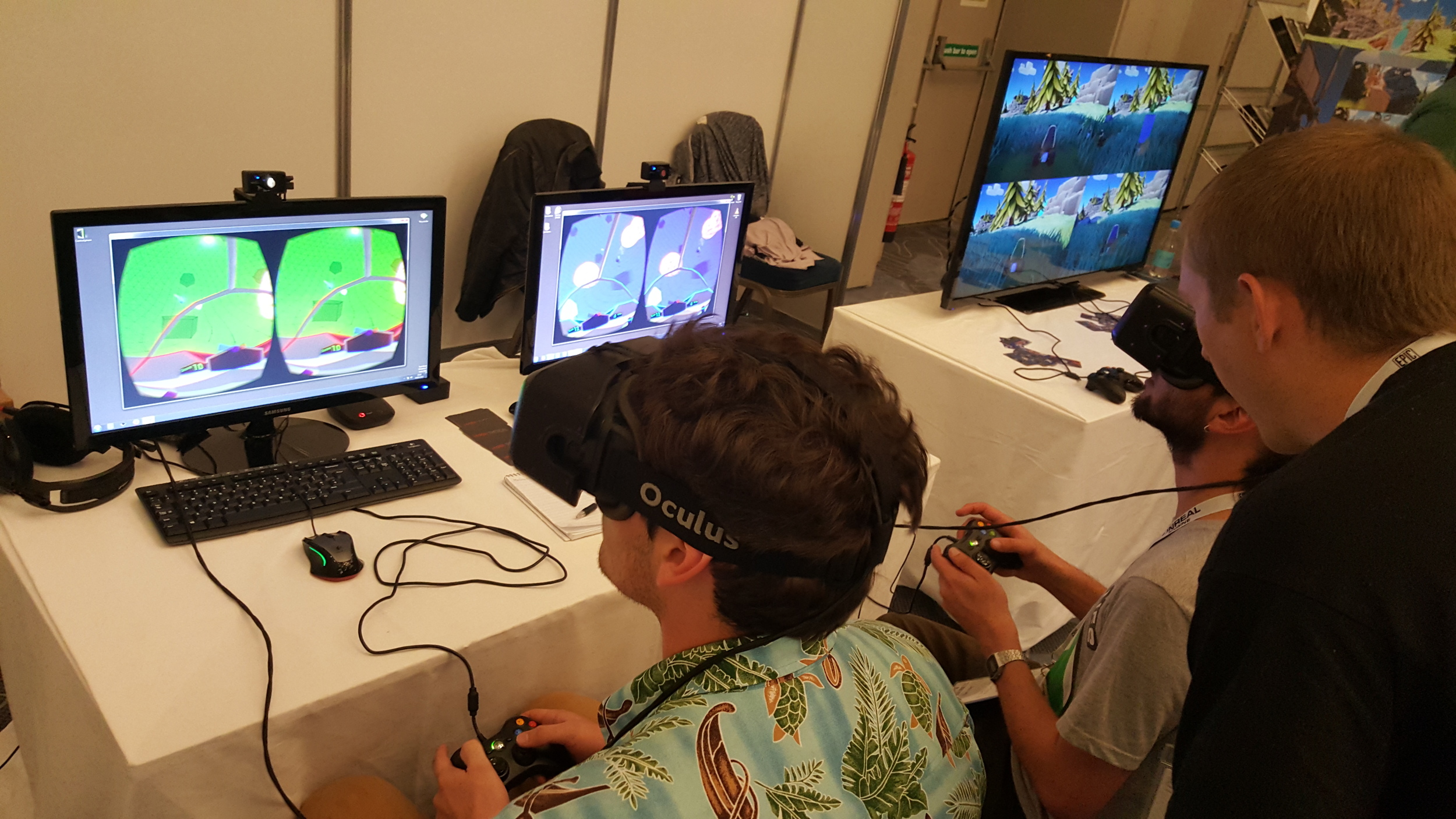 Two players having a good time. Bears Can't Drift!? also shown here.