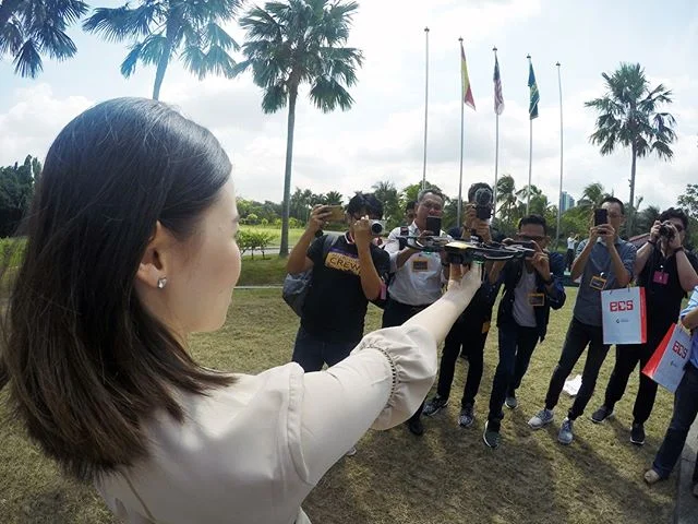 Launching event of DJI's new mini drone called ' Spark ' at Tropicana Golf & Country Club. Such an honor to be here. #DJI #airasia #pharglobal