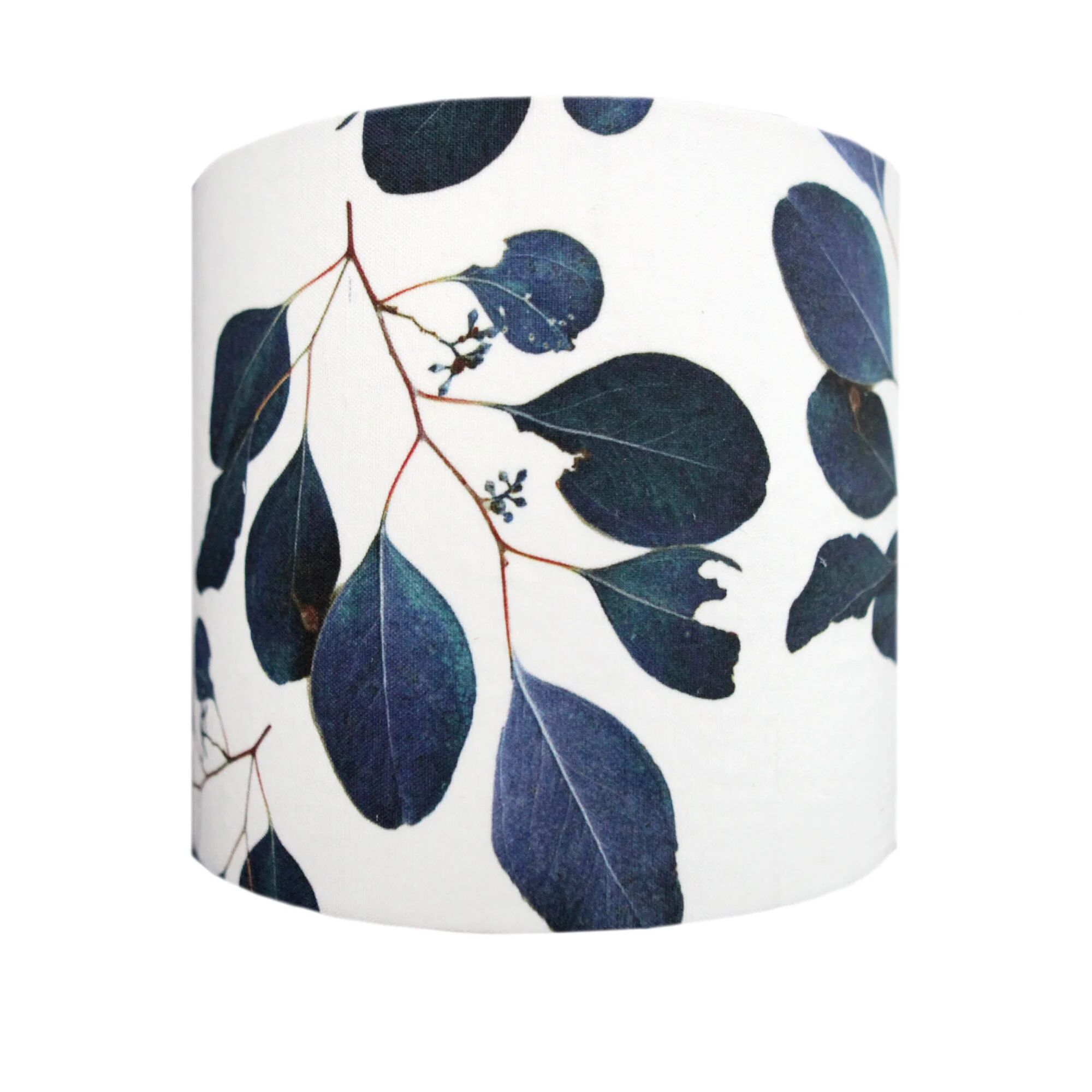 Drum Lampshade in Teal Eucalyptus, perfect for bedroom decor or scandi vibe.