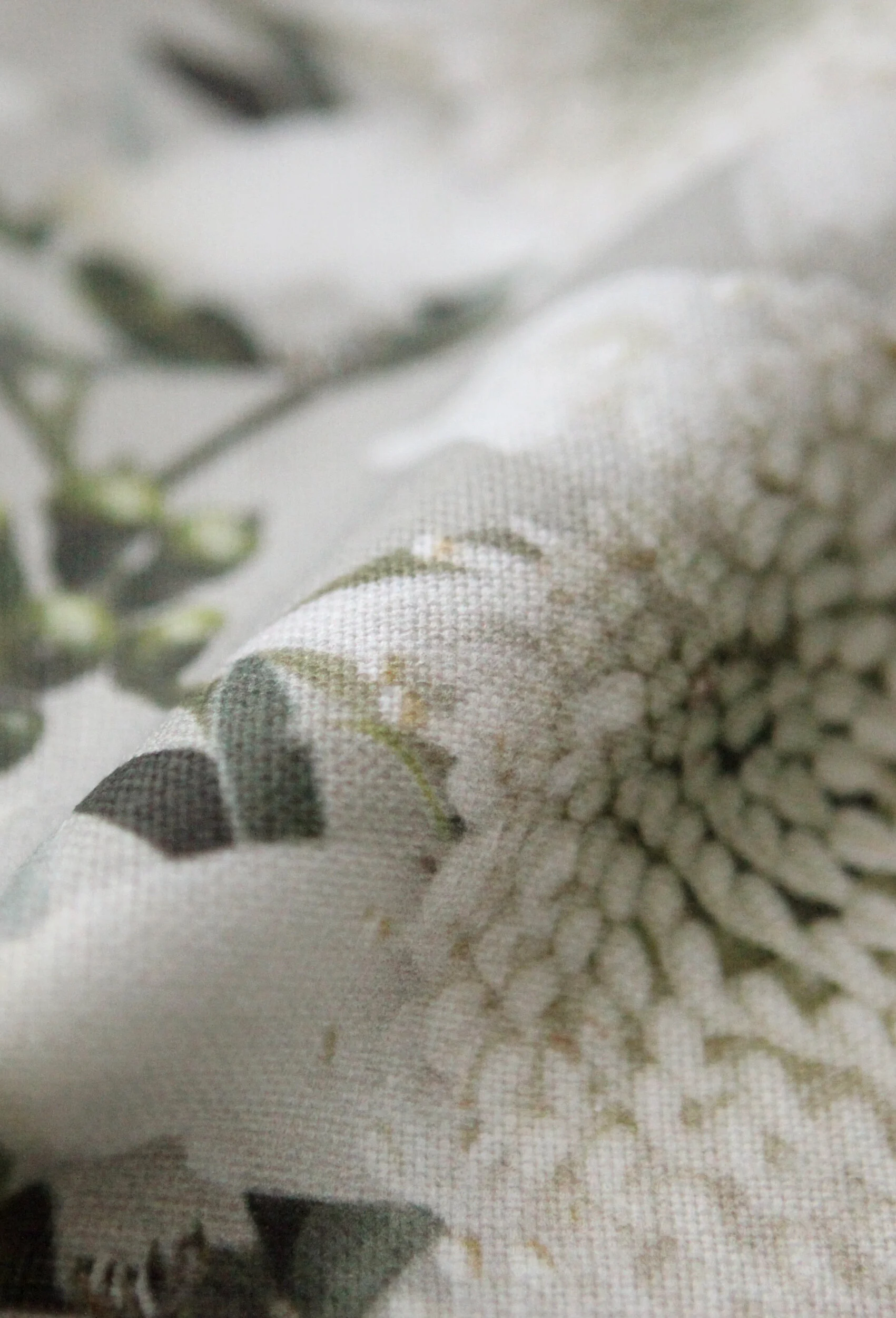 Taupe Floral Fabric | Neutral Floral Fabric | Luxury Interior Fabric | Australian Textile Design | Waratah and Bottlebrush Linen