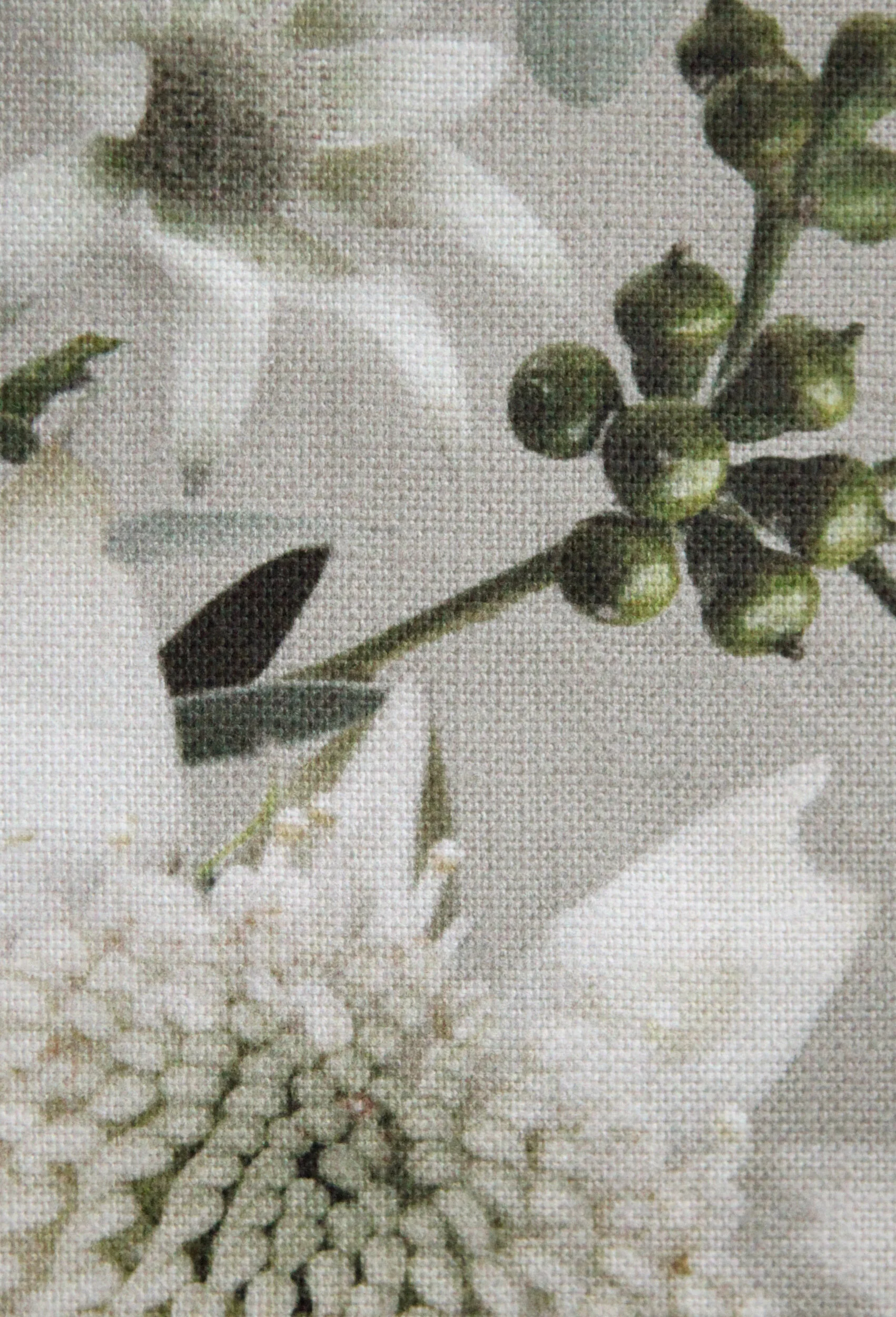 Taupe Floral Fabric | Neutral Floral Fabric | Luxury Interior Fabric | Australian Textile Design | Waratah and Bottlebrush Linen