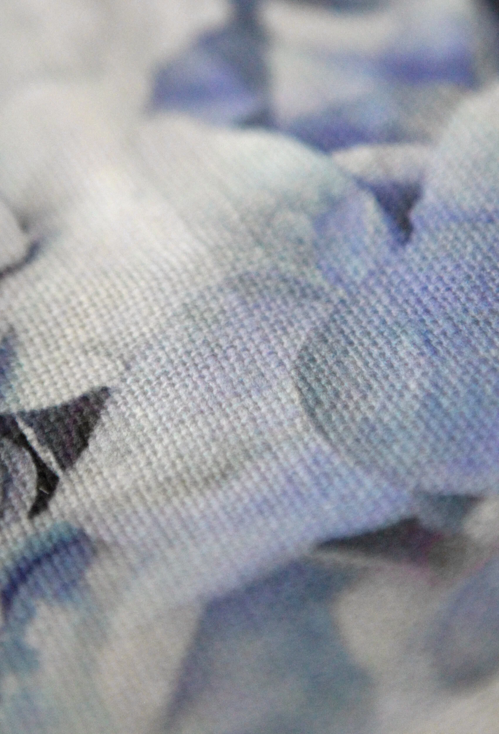 Blue Hydrangea Linen | Cottage Interiors | Luxury Linen Floral Fabric | Blue Floral Fabric | Blue Hydrangea Fabric | Designer Fabric Sample