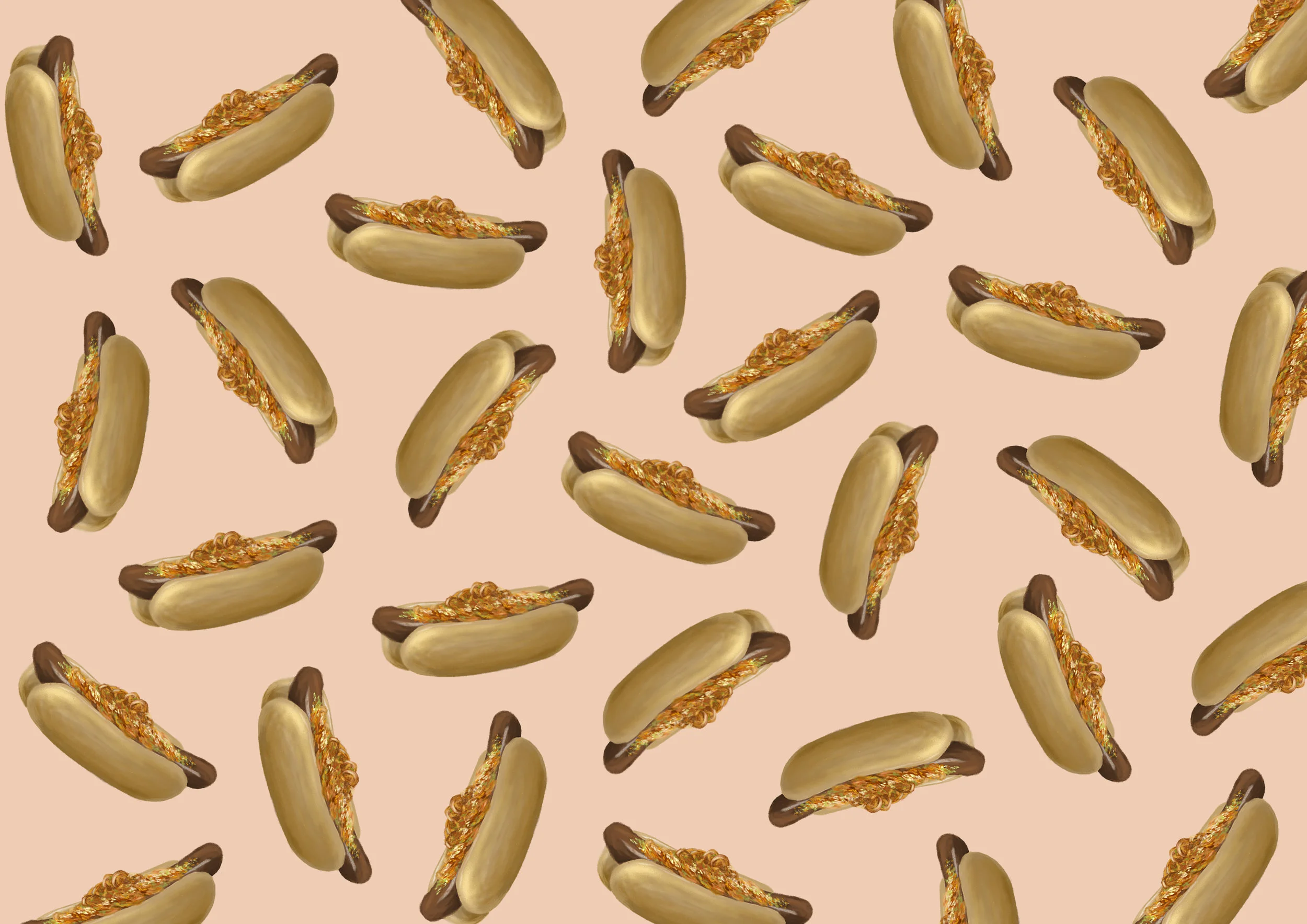 Hotdog mønster