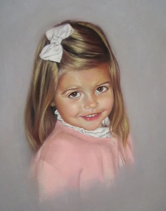 Isabel, pastel on paper