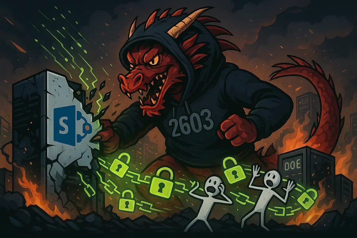 Storm-2603: SharePoint Zero-Day Exploitation and Warlock Ransomware — A Hybrid Financial and Espionage Threat