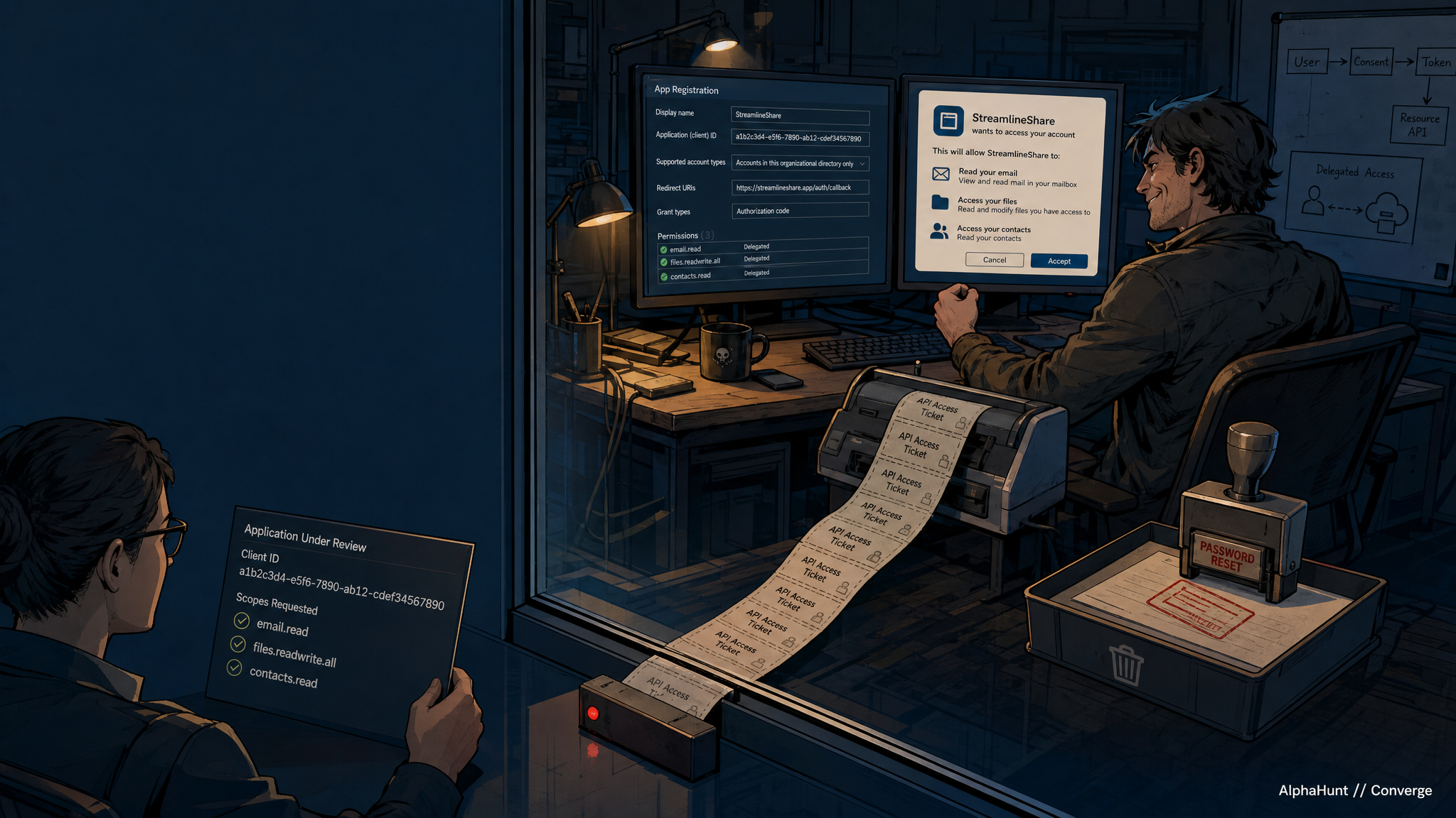 [GAME THEORY] Who actually owns revocation when a user approves a malicious OAuth app?