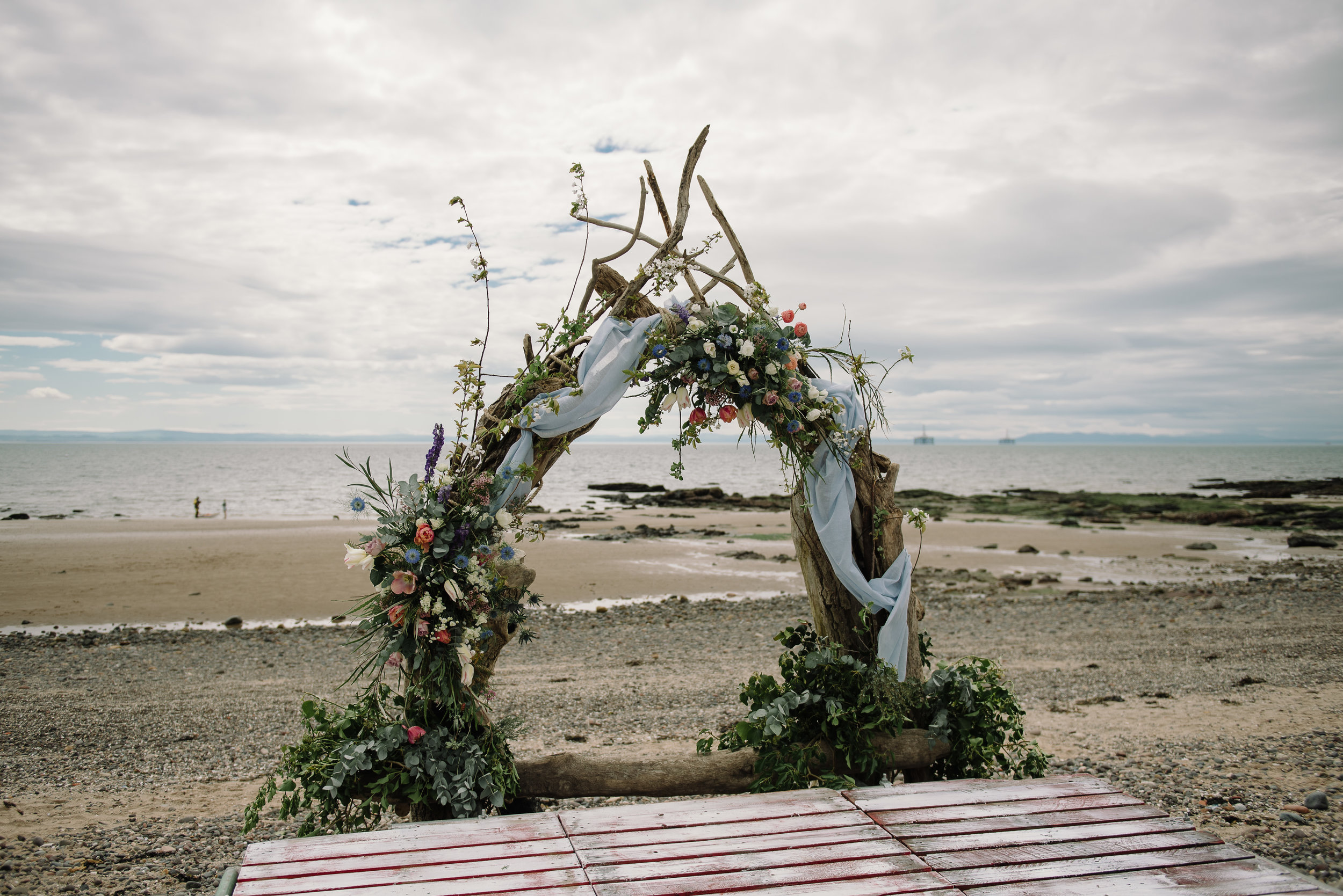 Photo by Rhiannon Neale Photography Lower Largo Beach Arch