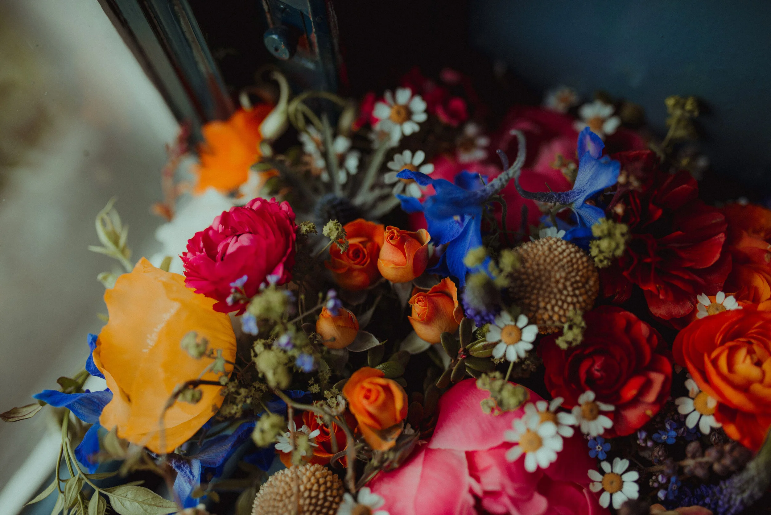 Wild flower inspiration spring brights at Riddles Court in Edinburgh