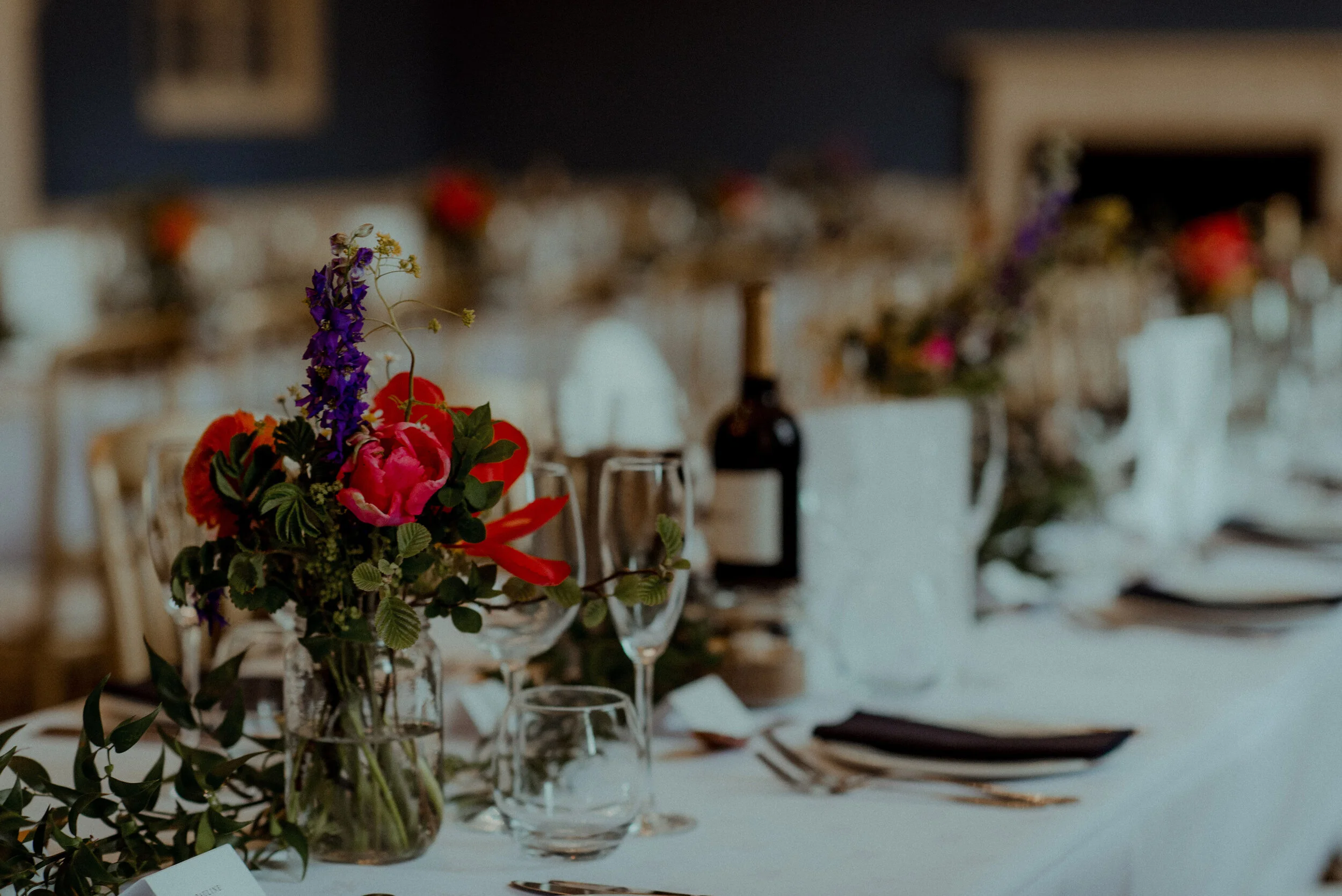 Wild flower inspiration spring brights at Riddles Court in Edinburgh