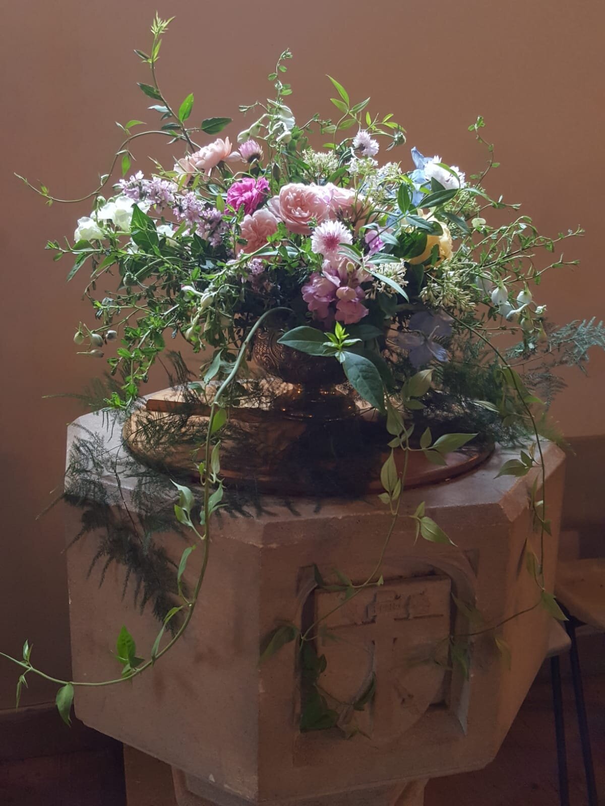 wild flower church arrangement.JPG