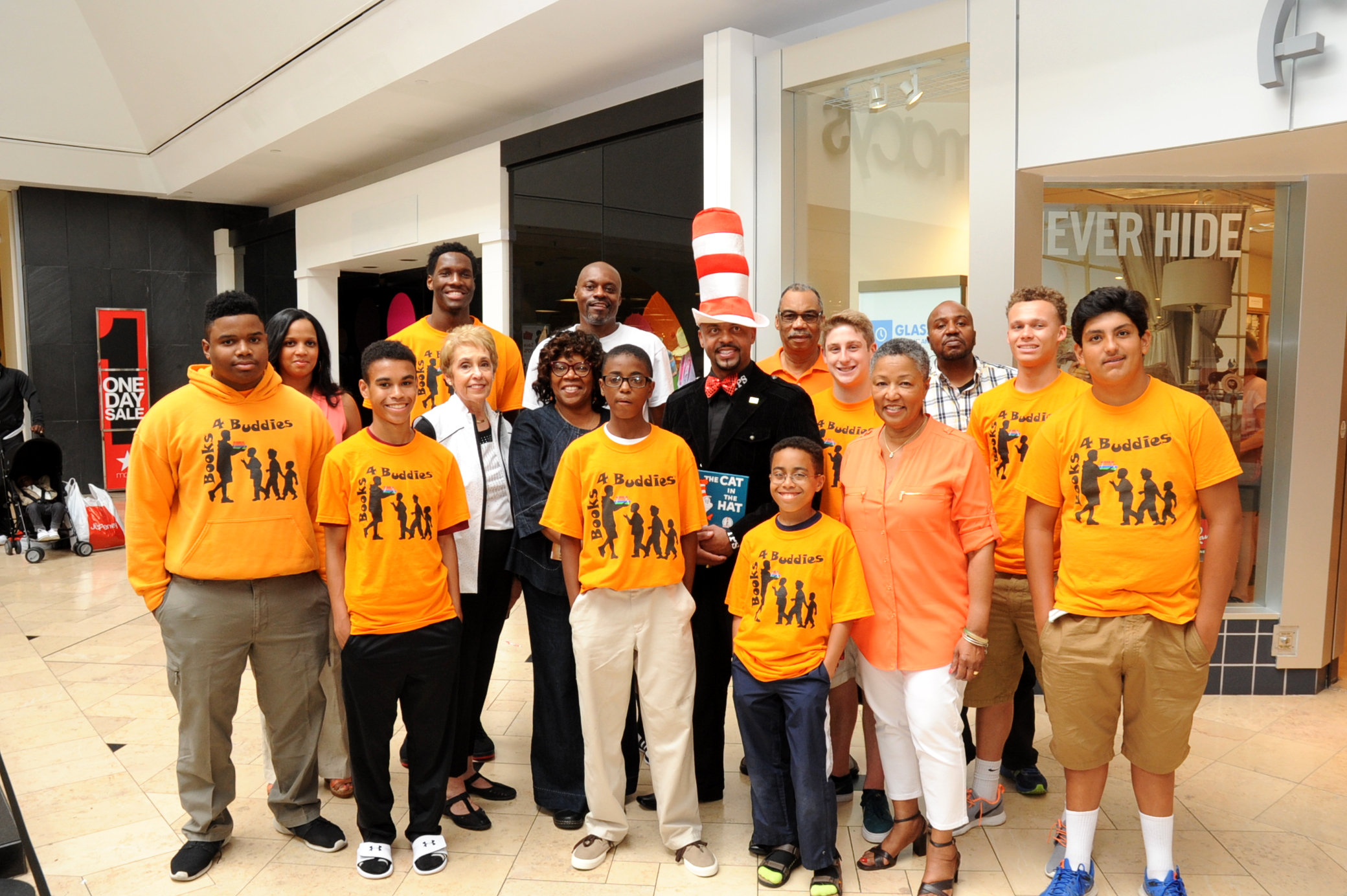 Superheros help launch the 4th annual Books 4 Buddies season.