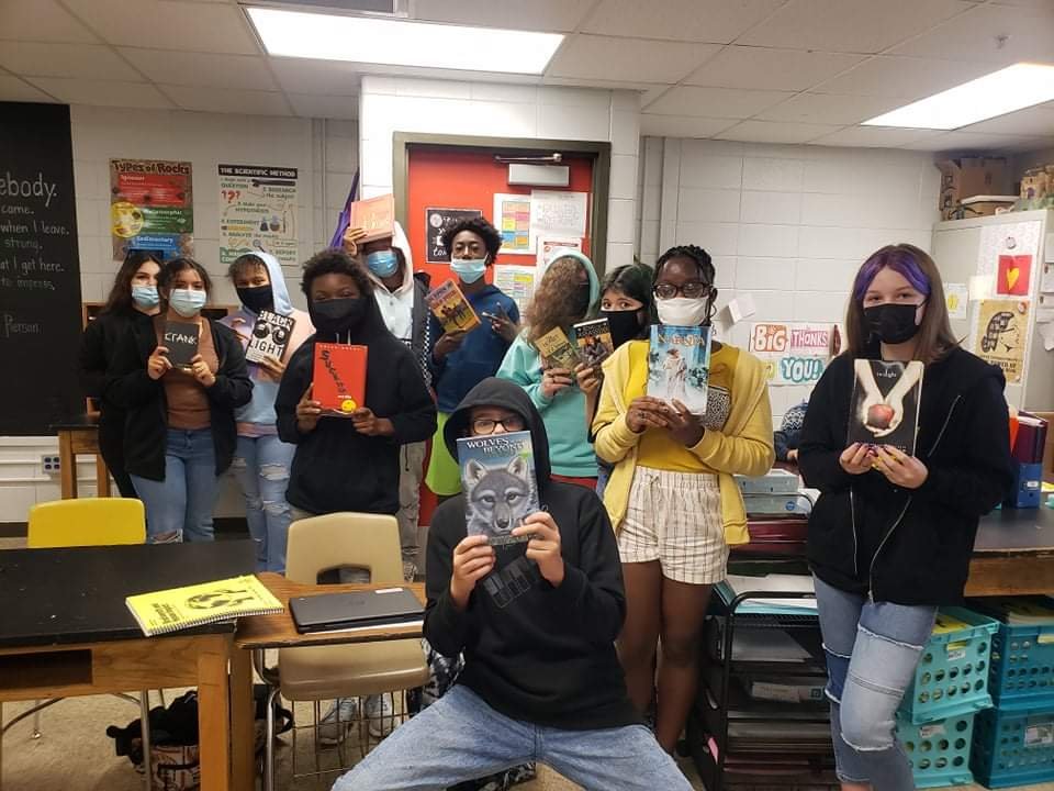 Knight Middle School 8th grade teacher sends a thank you to Books 4 Buddies