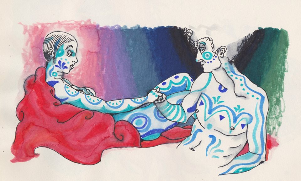 Image custom-painted for the event by Chicho Lorenzo.