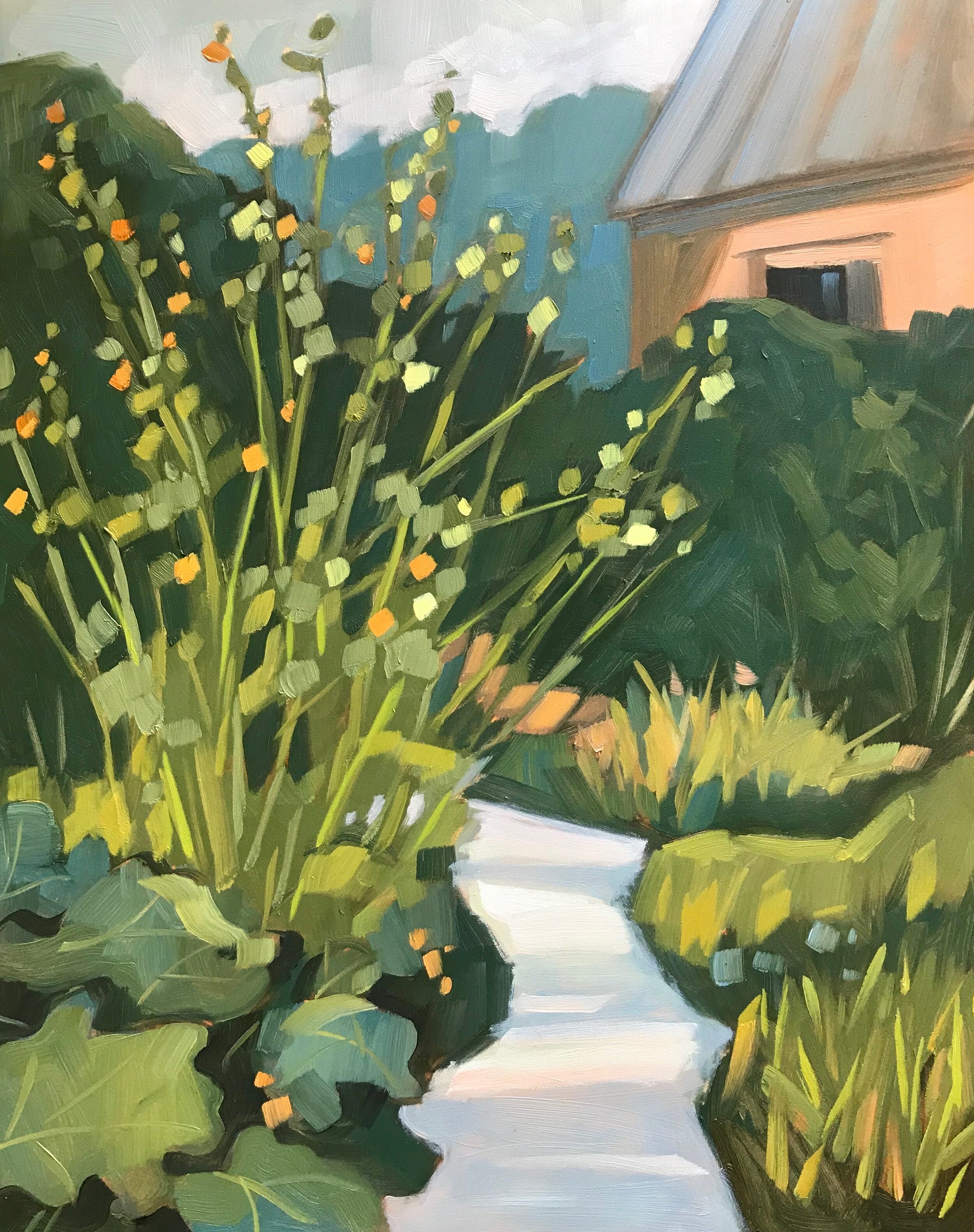 Morrill Homestead Holyhocks
