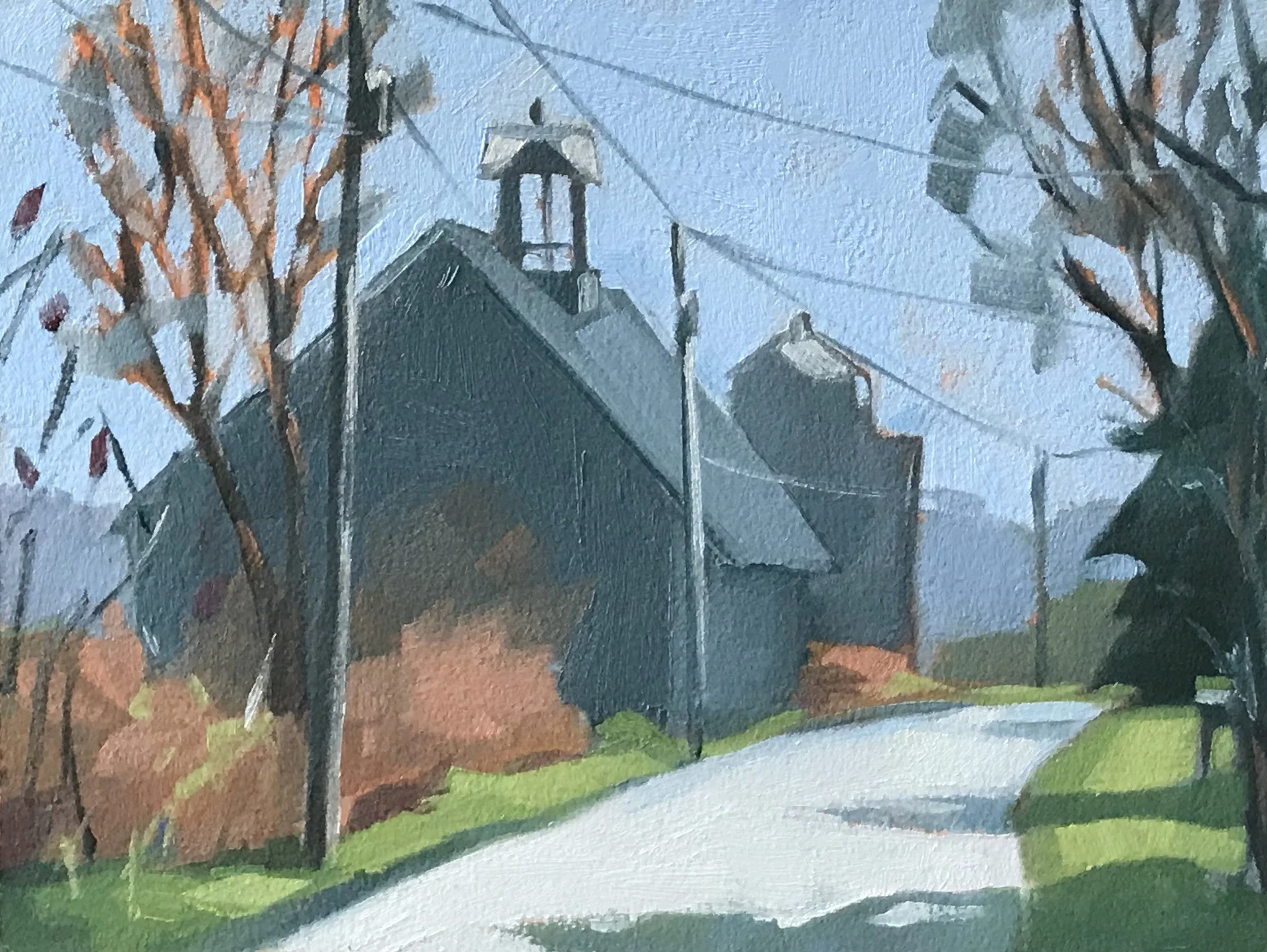 Sunday Barn Painting