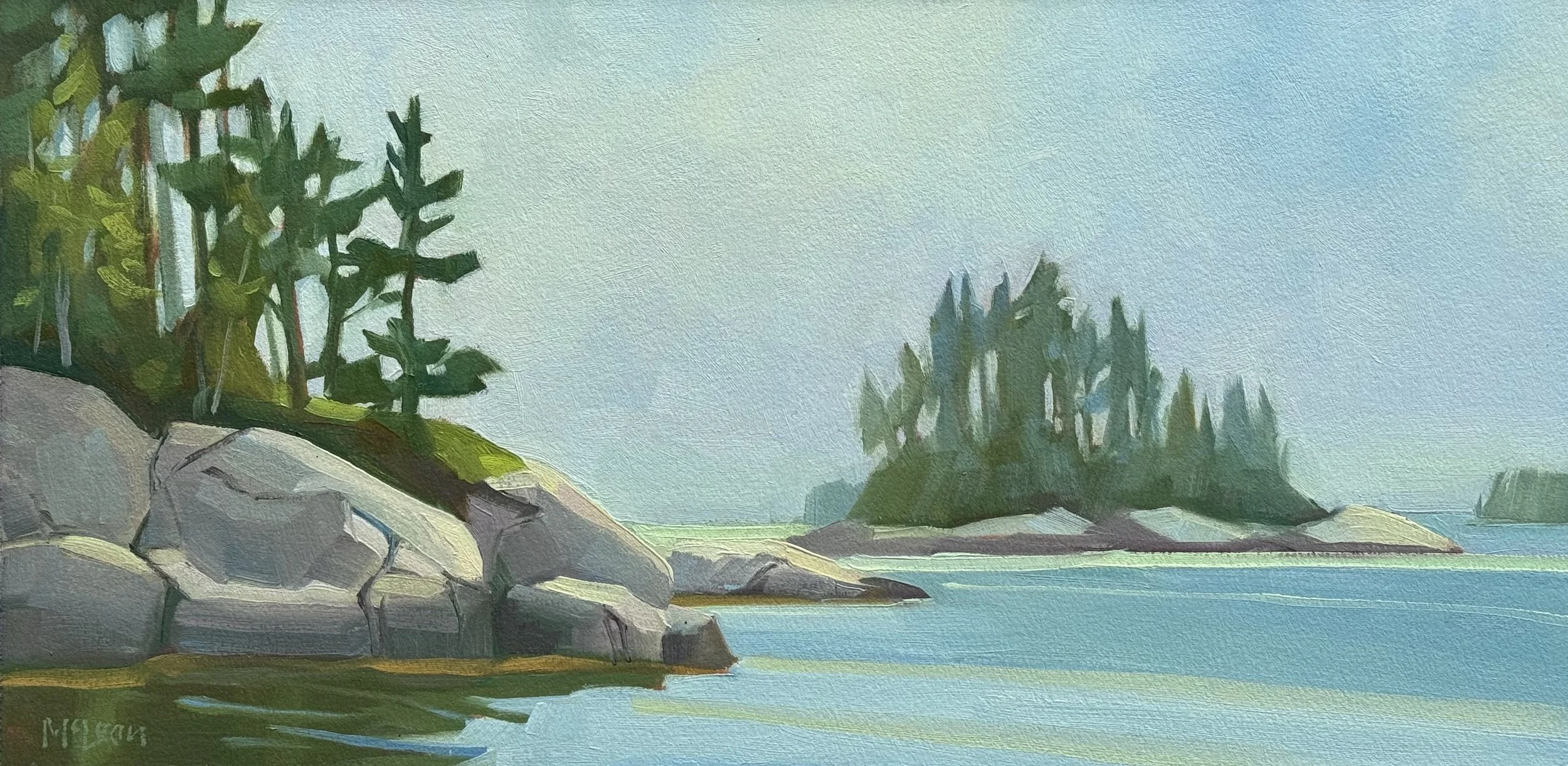 Morning Mist on Sand Beach