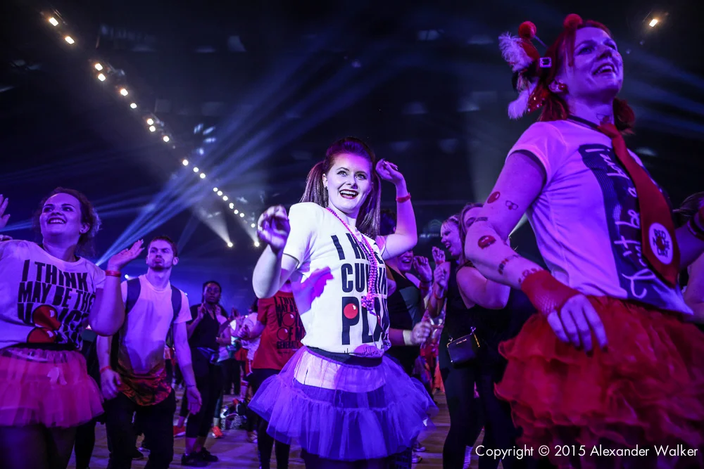 A host of celebrities danced the day away with host Claudia Winkleman and hundreds of hot footed fundraisers at the first ever Comic Relief Danceathon for Red Nose Day at The SSE Arena, Wembley.