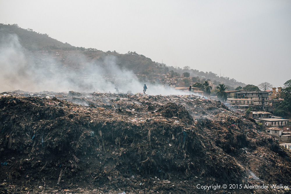  Children and adults alike  continuously, sort through rubbish on one of the many dumps in Freetown, Sierra Leone looking for anything valuable which can either be recycled,  or sold on.  Comic Relief awarded Childhope UK funds to work with local cha