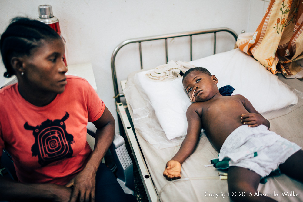  Sinneh Kamara (4 years old), and mother in the intensive care unit of the During Childrens Hospital, GAVI Alliance.  Comic Relief has funded GAVI since 2012 and awared funds in 2014 to purchace and deliver three lifesaving Vaccines to hundres of tho