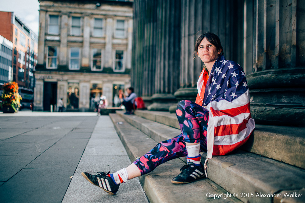 Bella Black from Team USA. The Homeless World Cup is a unique, pioneering social movement which uses football to inspire homeless people to change their own lives. Homeless World Cup 2016 is taking place in Glasgow's George Square from July 10th to July 16th. For more information, visit www.homelessworldcup.com