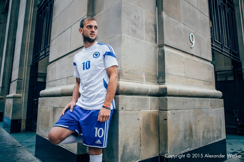Asmir Mehic from Team Bosnia at the Homeless World Cup. The Homeless World Cup is a unique, pioneering social movement which uses football to inspire homeless people to change their own lives. Homeless World Cup 2016 is taking place in Glasgow's George Square from July 10th to July 16th. For more information, visit www.homelessworldcup.com