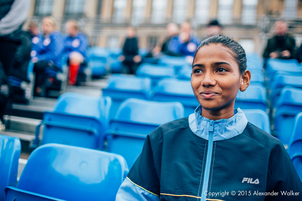 Indian Player Christina Robert Francis at the Homeless World Cup in Glasgow. The Homeless World Cup is a unique, pioneering social movement which uses football to inspire homeless people to change their own lives. Homeless World Cup 2016 is taking place in Glasgow's George Square from July 10th to July 16th. For more information, visit www.homelessworldcup.com